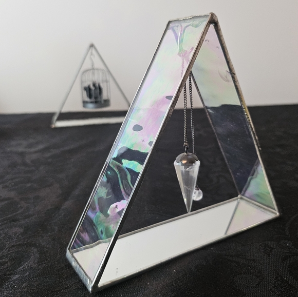 Artesian Goddess Glass Triangle Pendulum Hangers - Picture 9 of 15